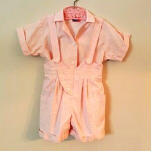 Little Girls 4t 2-piece Shortalls And Shirt